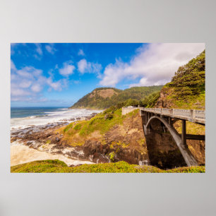 Poster Coastline   Cook's Chasm, Yachats, Oregon
