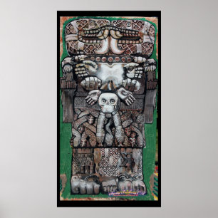 Póster coatlicue, deusa de terra