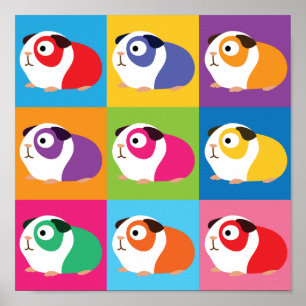 Poster Cobaias do pop art