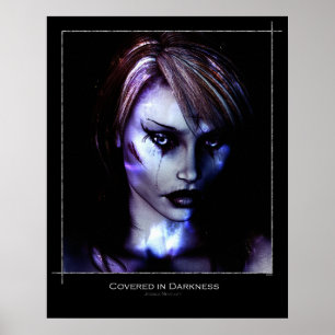 Poster Coberto na escuridão