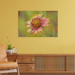 Poster Cobertor Indiano de Flor Silvestre do Texas Roda d