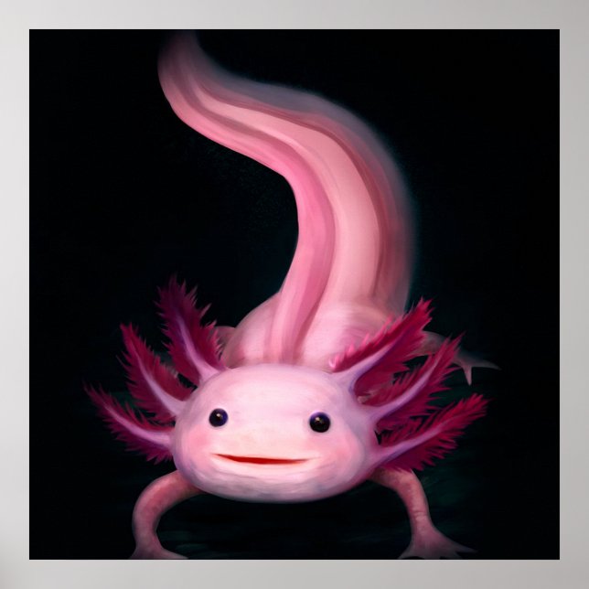 Poster Cobertura Axolotl | Bela ideia de presente (Frente)