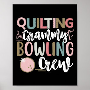 Poster Cobertura de retalhos para Equipe de Boliche da Vo