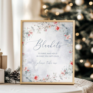 Poster Coberturas de inverno elegantes para ter e segurar