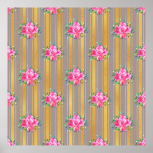 Poster Coberturas de Saída Floral Presente de Nova Casa