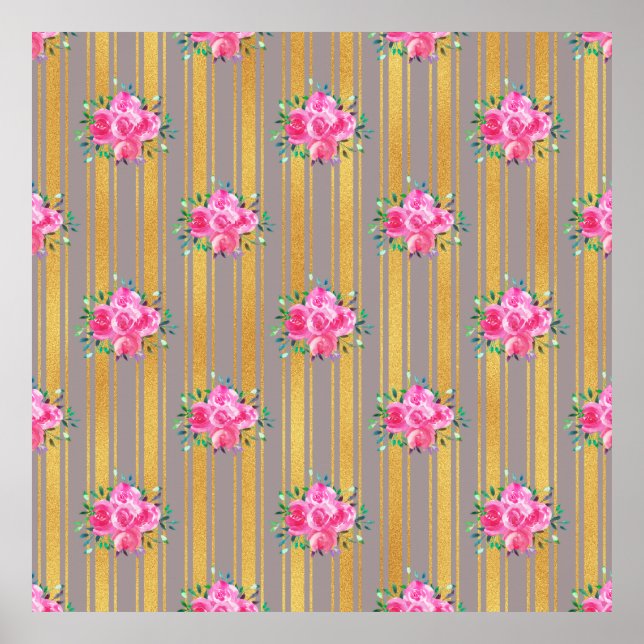 Poster Coberturas de Saída Floral Presente de Nova Casa (Frente)