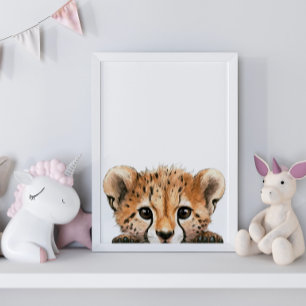 Poster Cobra-d'água, Bebê Cheetah, Decoração do Enfermeir