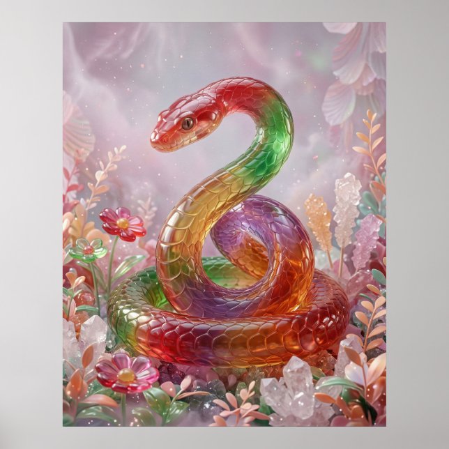 Poster Cobra de Cristal de Bala Espiral (Frente)