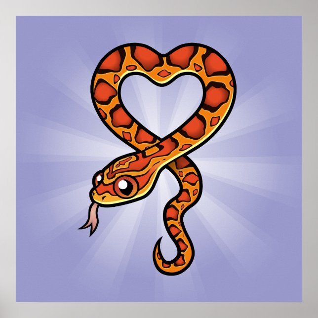 Póster Cobra de Desenho Animado (Frente)