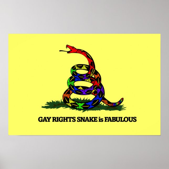 Poster Cobra de Direitos Gays (Frente)