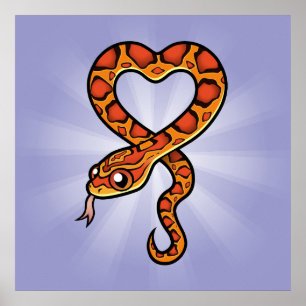Póster Cobra dos desenhos animados