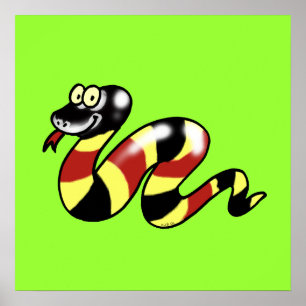 Póster Cobra engraçado