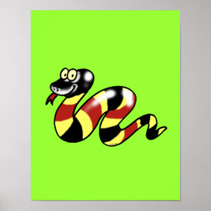 Póster Cobra engraçado