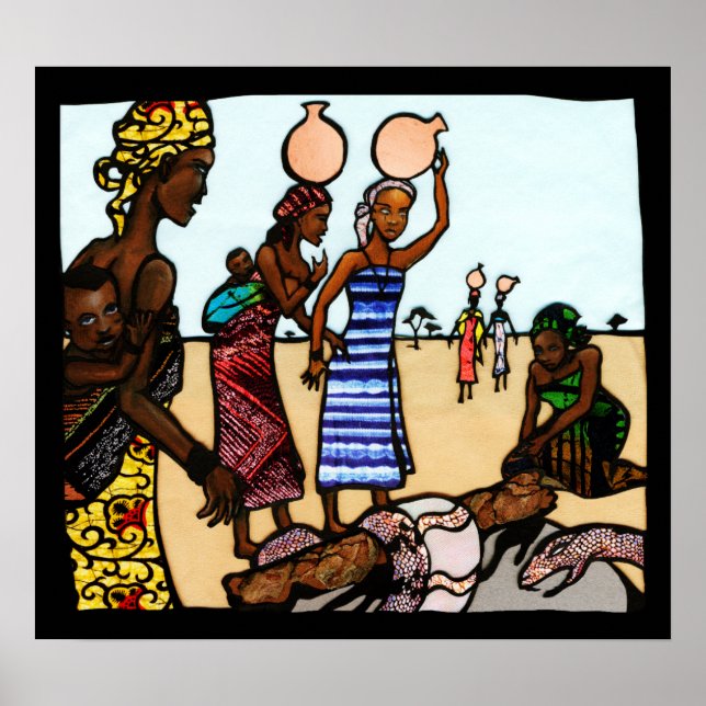 Poster Cobra no poço - um conto de fadas africano (Frente)