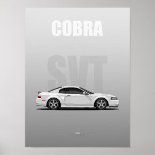 Poster Cobra SVT muscle car americano