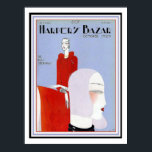 Póster Cobrir 12 x 16 de Arte Bazar de Harper<br><div class="desc">Nice, Art Deco, cobrir temático para o Hapers Bazar outubro de 1929. Poster medidas 12 x 16</div>