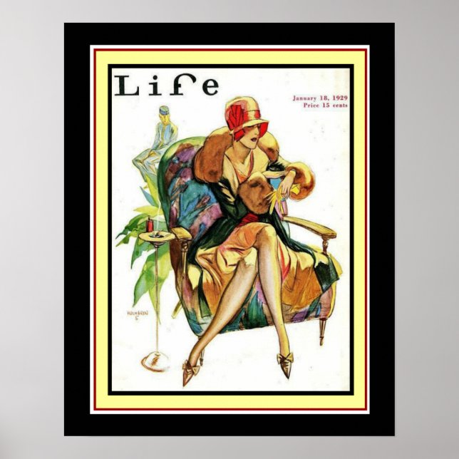 Póster cobrir 16 x 20 da Life Art Deco 1929 (Frente)