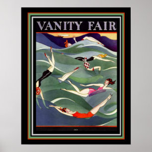 Póster Cobrir 1924 do roupa de banho de Vanity Fair Deco