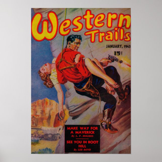 Póster Cobrir 3 da revista Western Trails (Frente)
