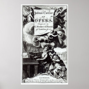Póster Cobrir da partitura para Júlio César