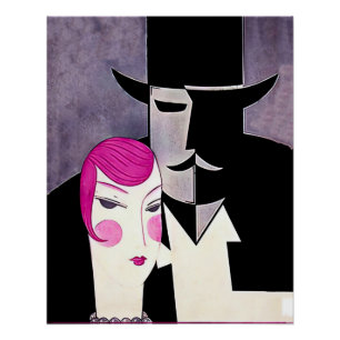 Póster Cobrir da revista Art deco