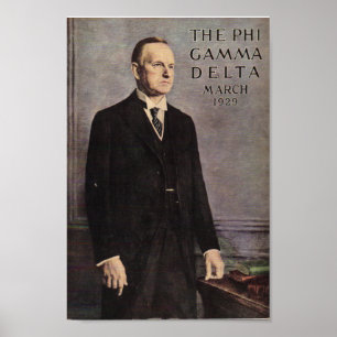 Poster Cobrir da Revista Calvin Coolidge