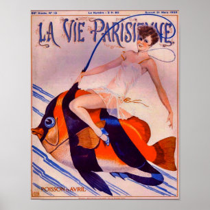 Poster cobrir da Revista La Vie Parisienne de 1928