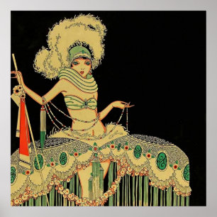Poster Cobrir da revista "Peplum Costume" de 1926 por J C