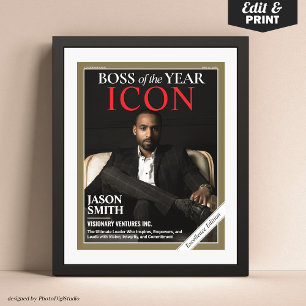 Poster Cobrir da revista personalizada, presente para che