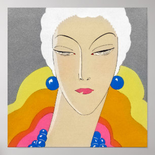 Poster Cobrir da Revista Vintage