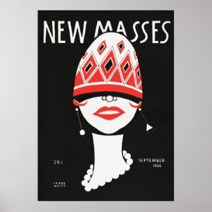 Poster Cobrir da Revista Vintage