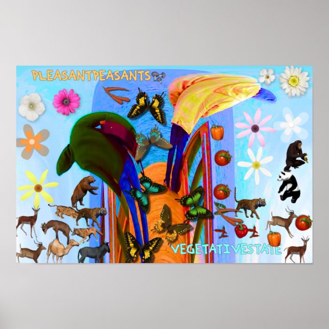 POSTER COBRIR DE ÁLBUM DE PEASANTES AGRADÁVEIS (Frente)