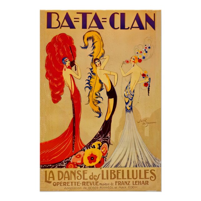 Póster Cobrir de arte deco (Frente)
