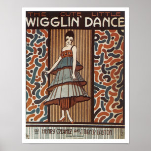 Poster Cobrir de canalização Wigglin' Dance Vintage