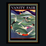Póster cobrir de maiô de Vanity Fair Deco 16x20<br><div class="desc">Captura de Olhos,  Deco de Arte de 1924,  Poster Cobrir de maiô na Feira de Vanity</div>