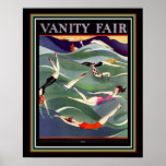 Póster cobrir de maiô de Vanity Fair Deco 16x20<br><div class="desc">Captura de Olhos,  Deco de Arte de 1924,  Poster Cobrir de maiô na Feira de Vanity</div>