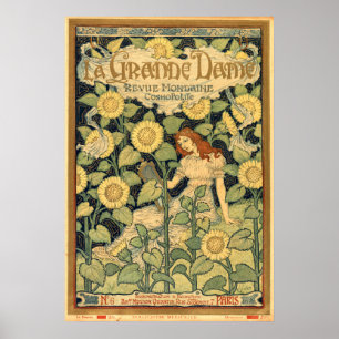 Póster Cobrir de Nouveau 1893 da arte por Eugène Grasset