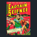 Poster Cobrir de quadrinhos do Capitão Science<br><div class="desc">Capa de banda desenhada da Capitã cobrir de Poster de Animação de Cartoon Ficção Cômica Manga</div>