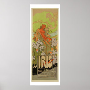 Póster Cobrir de Score e Libretto da ópera Iris, 1