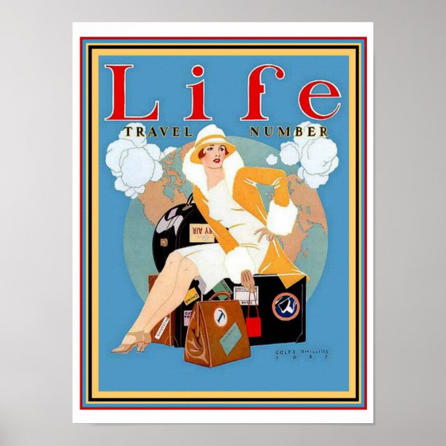 Póster Cobrir Deco Life Viagem- Coles Phillips 12 x 16 (Frente)