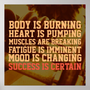 Póster Cobrir do estilo da inspiração do exercício do 