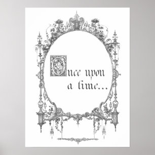 Poster Cobrir do Livro de Contos de Fada de Vintage