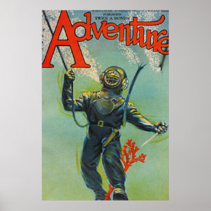 Poster Cobrir do magazone da aventura