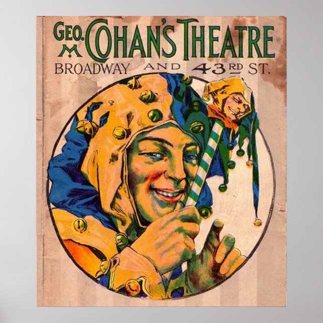 Póster cobrir do playbill do Teatro do 1920 Cohan (Frente)