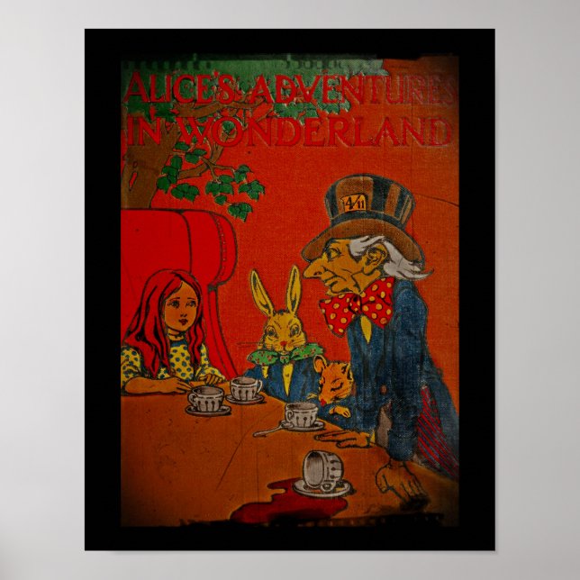 Poster Cobrir do Tea Party de Mad Hatter (Frente)