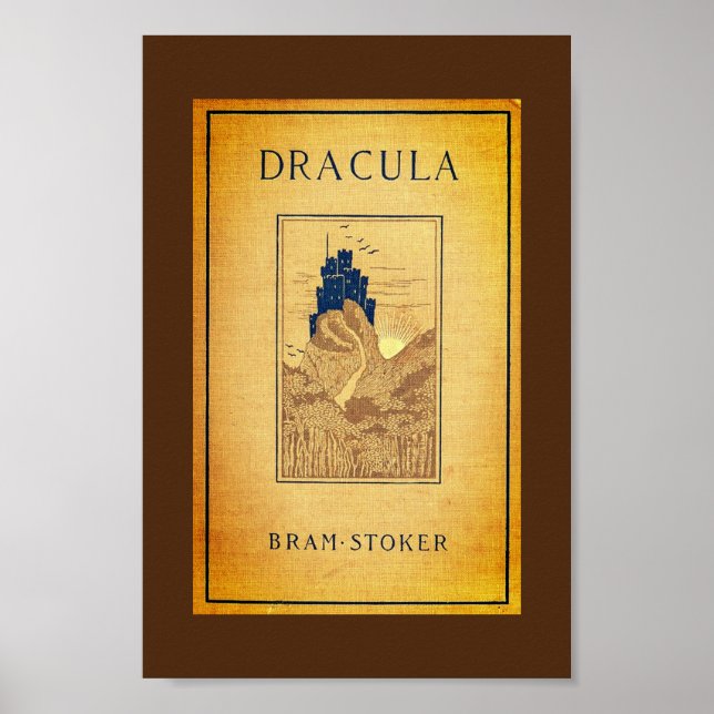 Poster Cobrir Drácula do primeiro Ed Americano. (1899) (Frente)