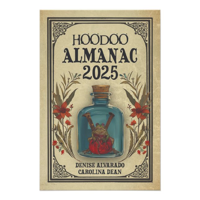 Póster Cobrir Hoodoo Almanac 2025 (Frente)