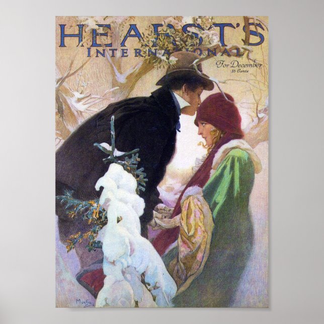 Poster Cobrir Internacional de Hearst, Alphonse Mucha (Frente)