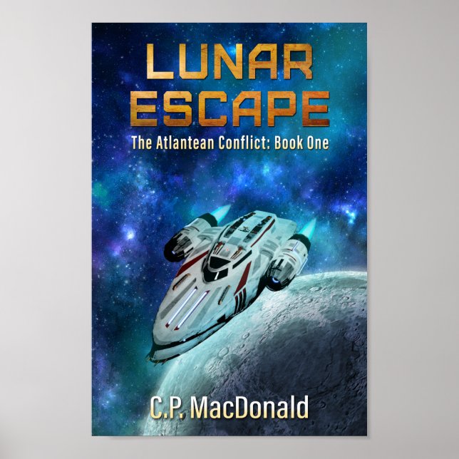 Poster Cobrir lunar do escape, a série Atlantean do (Frente)
