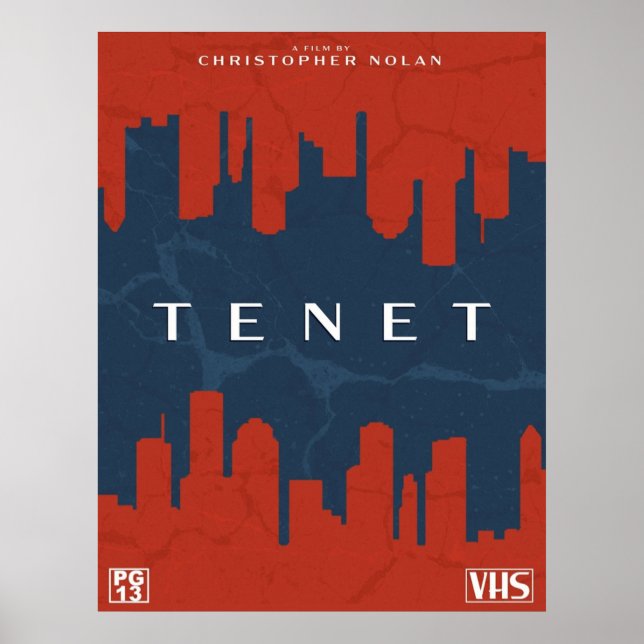Poster COBRIR TENET retro vhs (Frente)